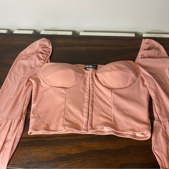 Women’s Chic Me Top Blouse Color Pink Size Large - Picture 4 of 14